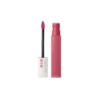 maybelline super stay matte ink lipstick in 180 revolutionary, close up of maybelline super stay matte ink lipstick, maybelline lipstick applicator tip Maybelline New York Super Stay Matte Ink Lipstick - 180 Revolutionary Maybelline Super Stay Matte Ink Lipstick - 180 Revolutionary lipstick, liquid-lipstick, maybelline, long-lasting, matte-finish, makeup, beauty, cosmetics, ai-generated, women