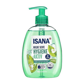 Isana Liquid Hand Soap - Green Tea Scented, Dermatologically Tested, Eco-Friendly Packaging Isana Green Tea Liquid Hand Soap - Eco-Friendly & Gentle liquid hand soap, green tea scented soap, dermatologically tested soap, eco-friendly packaging, recycled plastic soap bottle, gentle hand hygiene, natural soap, sustainable soap, hand soap, green tea fragrance, eco-conscious products