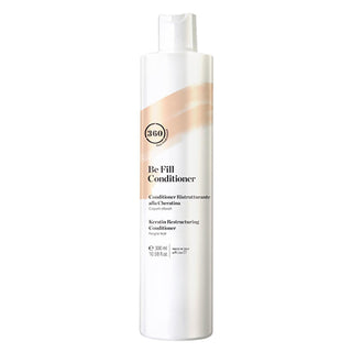 360 Hair Professional: Be Fill Keratin Hair Conditioner - Repairs & Strengthens Damaged Hair, Heat Protection, Olive Oil, Adds Shine & Elasticity - 300ml/10.14 fl oz 360 Hair: Repair Damaged Hair - Keratin Conditioner, Heat Protection hair conditioner, damaged hair repair, keratin hair treatment, olive oil hair conditioner, heat protectant for hair, hair breakage treatment, shiny hair conditioner, hair elasticity, hair strengthening conditioner, conditioner, hair repair, heat protection, keratin, olive oil,