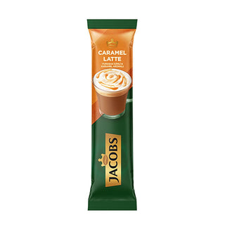 jacobs caramel latte 14.8g package, delicious caramel latte in a cup Jacobs Caramel Latte - Soft Blend with Delicious Caramel Flavor | 14.8g Jacobs Caramel Latte - Delicious Coffee Drink jacobs, caramel-latte, coffee-drink, latte-enthusiasts, beverage-mix, instant-coffee, smooth-flavor, easy-preparation, cafe-quality, ai-generated