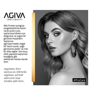 Agiva Milk Protein Hair Styling Powder: Volumizing, Oil Absorbing, Matte Finish Hair Volume Powder For Thicker, Fuller Hair Agiva Milk Protein Hair Powder: Volumize & Absorb Oil hair styling powder, volumizing hair powder, milk protein hair powder, oil absorbing hair powder, matte finish hair styling, hair volume powder, texturizing hair powder, hair powder, volumizing powder, milk protein, oil absorbing, matte finish, hair styling, hair volume, texturizing, hair care, oily hair, fine hair, styling product,