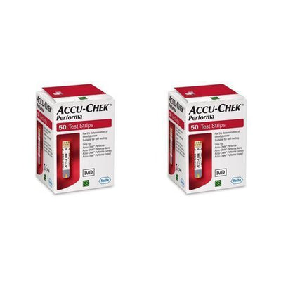 Accu-Check Blood Glucose Test Strips - 50 Strips for Accu Chek (100 Total)