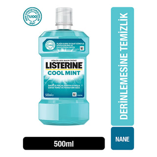 Listerine Cool Mint Mouthwash 500ml - Refreshing Antiseptic
