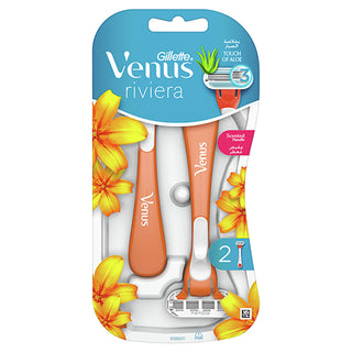 Gillette Venus Riviera Disposable Women's Razors - 3 Blades | 2 Pack