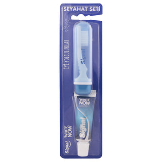 Signal Travel Toothpaste Set 16ml - Toothbrush Included | Compact Size