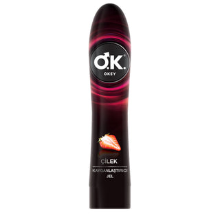 Okey Strawberry Lubricant Gel 100ml - Water-Based | Smooth Formula