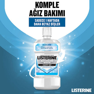 Listerine Mouthwash Advanced White 500ml - Whitens Teeth | Fresh Mint