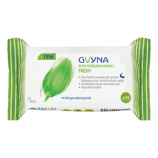 Gvyna Fresh Intimate Cleaning Wipes 15 Count | Gentle Formula