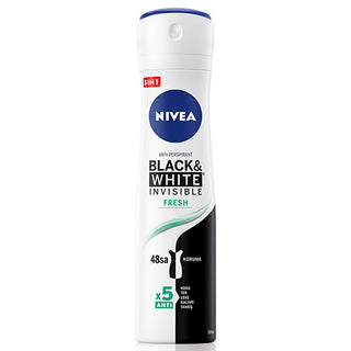 Nivea Invisible Fresh Black & White Women's Deodorant Spray 150ml - 48-Hour Protection | No Alcohol