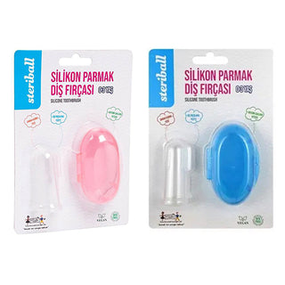 Steriball Silicone Finger Brush For Babies - Assorted Colors | Safe & Soft