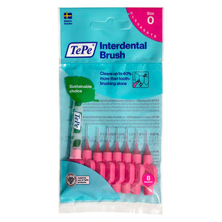 Tepe Interdental Brush 0.4mm Pink - 8 Pack | Dental Care