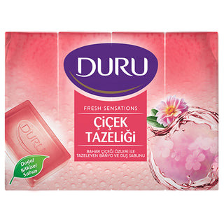Duru Fresh Sensations Flower Freshness Shower Soap - 4 Bars | 150g Each
