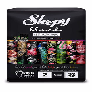 Sleepy Black Super Long Daily Pads 32 Count - Ideal for Comfort | Feminine Care