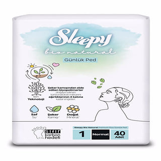 Sleepy Bio Super Regular Pads - 40 Pack | Eco-Friendly Comfort