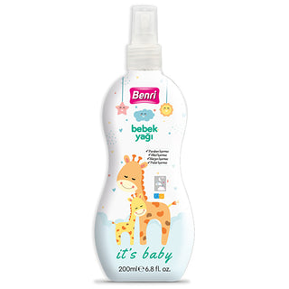 Benri Baby Oil Spray 200ml - Nourishing & Soothing | Gentle Care