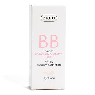 Ziaja BB Cream for Normal, Dry, & Sensitive Skin 50ml - SPF 15 | Hydrating
