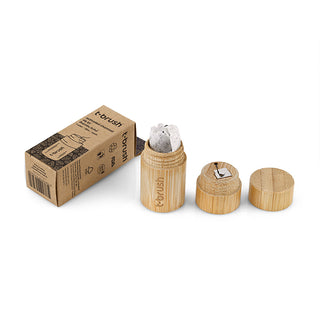 T-Brush Activated Charcoal Floss - Bamboo Case 30M | Eco-Friendly