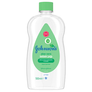 Johnson's Baby Aloe Vera Baby Oil 500ml - Moisturizing Formula | Gentle Care