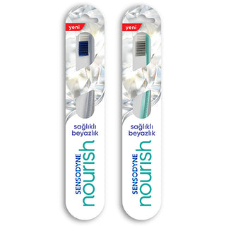 Sensodyne Nourish Soft Toothbrush - Gentle Cleaning | Eco-Friendly Design