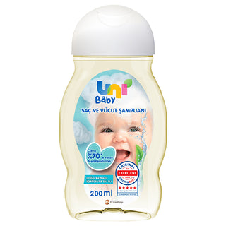 Uni Baby Gentle Shampoo for Hair and Body 200ml | Hypoallergenic