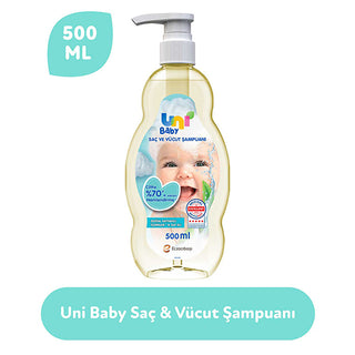 Uni Baby Hair and Body Shampoo 500ml - Gentle Cleansing | For Infants