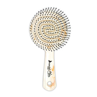 Nascita White Marble Pro Hair Brush - Flexible Spiral Design