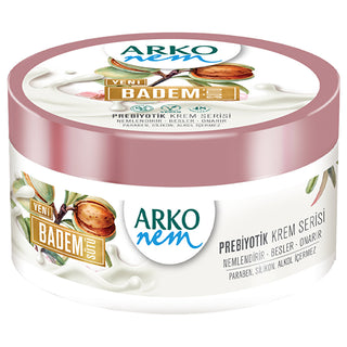 Arko Nem Prebiotic Almond Milk Cream 250ml - Nourishing Hydration | Vegan