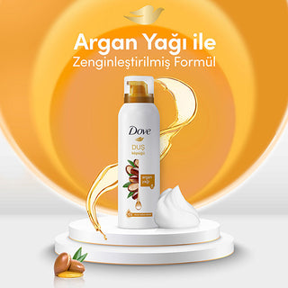 Dove Foam Shower Gel Argan Oil 10X Creamier Formula - 200ml