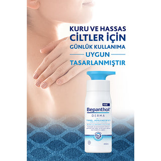 Bepanthol Derma Moisturizing Body Lotion 400ml - Non-Greasy Formula | Daily Use