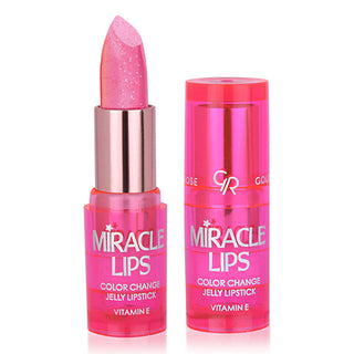 Miracle Lips Color Change Jelly Lipstick 101 Berry Pink - Vegan Formula | Golden Rose