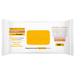 Natural Surface Cleaning Cloths with Arabic Soap - 100 Count | Eco-Friendly