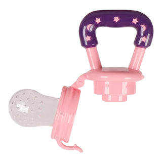Sevi Bebe Silicone Baby Fruit Feeder & Teether: Safe Introduction to Fruit, Soothes Teething Pain - Pink, EN14372 Compliant Sevi Bebe Fruit Feeder: Safe Baby Teether & Food Introduction baby fruit feeder, silicone teether, infant food feeder, teething toy, safe fruit feeder, baby teething relief, fruit pacifier, sevi bebe, baby food feeder, teether, baby food, infant food, fruit feeder, teething, teething pain, baby, infant, kids, toddler, safe feeding, silicone, EN14372, pink, baby gifts, gifts for baby, n