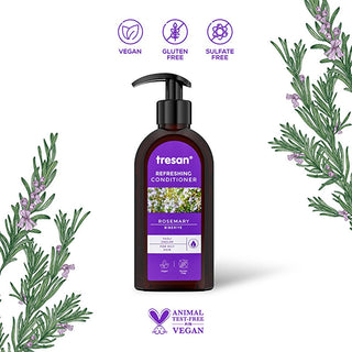 Tresan Sulfate-Free Rosemary Hair Conditioner for Nourished Hair - 300ml Tresan Rosemary Hair Conditioner - Sulfate-Free Nourishment Sulfate-free hair conditioner, Rosemary hair care, Natural hair nourishment, Moisturizing hair conditioner, Tresan hair products, Hair care, Natural ingredients, Hair nourishment, Sulfate-free, Rosemary extract, Thistle extract, Hair growth, Antioxidant hair care, Daily hair care, Gentle hair products