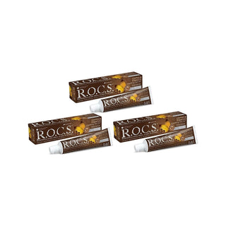 ROCS Coffee & Tobacco Toothpaste 60ml (Pack of 3)