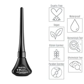 Pastel Waterproof Dipliner Black 01 - Easy Application & Long-Lasting | Vegan & Cruelty-Free