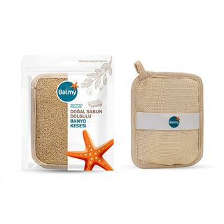 Balmy Natural Exfoliating Bath Sponge - Gentle Peeling | Natural