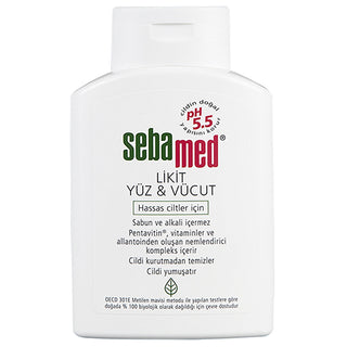 Sebamed Liquid Face & Body Cleanser 200ml - pH 5.5 | Gentle Formula
