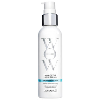 Color Wow Dream Cocktail - Coconut Oil Leave In Hair Treatment: Hydrates & Repairs Dry, Damaged Hair with Heat Protection Color Wow Coconut Leave In Treatment: Hydrates & Repairs leave in hair treatment, hydrating leave in treatment, coconut oil hair treatment, heat protectant hair spray, dry hair treatment, damaged hair repair, sulfate free hair products, cruelty free hair care, heat activated hair treatment, hair styling protection, leave-in conditioner, hair treatment, dry hair, damaged hair, heat stylin