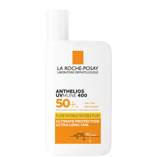 La Roche Posay Anthelios UVMUNE 400 Invisible Fluid Sunscreen SPF50+ - Lightweight, Water-Resistant Protection