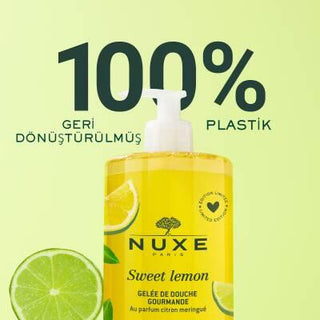 Nuxe Sweet Lemon Delightful Shower Gel: Refreshing & Fragrant - 750ml Large Size for Long Lasting Use Nuxe Sweet Lemon Shower Gel: Refresh & Invigorate Your Skin shower gel, lemon shower gel, Nuxe shower gel, sweet lemon shower gel, large shower gel, 750 ml shower gel, Nuxe Sweet Lemon Delightful Duş Jeli, fragrant shower gel, refreshing shower gel, body wash, lemon body wash, Nuxe, sweet lemon, large bottle, long lasting, invigorating, uplifting, skincare, cleansing, hydrating, shower, bath, body, fragranc