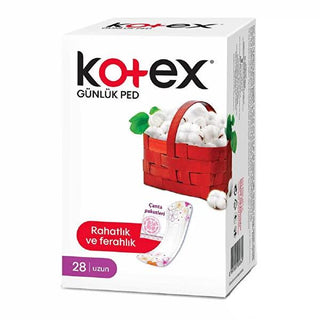 Kotex Eko Uzun: 100% Cotton Daily Panty Liners for Long-Lasting Freshness & Comfort - 28 Count Kotex Cotton Panty Liners: Daily Freshness & Comfort panty liners, daily panty liners, cotton panty liners, long panty liners, feminine hygiene, feminine care, daily freshness, eco-friendly panty liners, Kotex panty liners, feminine products, women's health, personal care, hygiene products, cotton, long, absorbent, comfortable, discreet, everyday use, sensitive skin, irritation-free, odor control, leakage protecti