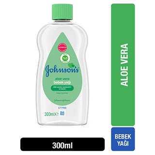 Johnson's Baby Aloe Vera Oil 300ml - Moisturizing Baby Oil | Gentle Care