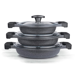 Thermoad Granite Coated Cookware Set: Lightweight, PFOA-Free Aluminum Saucepans for Energy-Saving Cooking Thermoad Cookware Set: Non-Stick, Lightweight & Energy-Efficient cookware set, aluminum cookware, non-stick saucepan, granite coated cookware, PFOA free cookware, lightweight cookware, energy saving saucepan, saucepan set, Thermoad cookware, kitchenware set, cookware, saucepan, non-stick pan, granite cookware, PFOA free pan, lightweight pan, energy saving pan, kitchenware, home cooking, cooking essentia