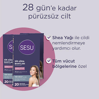 Sesu Sensitive Skin Wax Strips - Easy Hair Removal for Short Hair, Sugar-Free Formula Sesu Sensitive Skin Wax Strips - Sugar-Free & Gentle sensitive skin wax strips, easy hair removal, sugar-free wax, body hair removal for sensitive skin, waxing for short hair, hair removal for women, sensitive skin care, wax strips, hair removal products, personal care