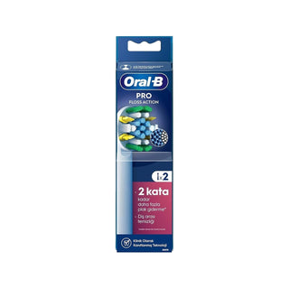 Oral-B Oral-B Pro Floss Action X-Filament Electric Toothbrush Replacement Heads - 2 Pack, Superior Cleaning, Compatible with Oral-B Pro Toothbrushes Oral-B Pro Floss Action Replacement Heads - Superior Cleaning Oral-B Pro Floss Action, Electric Toothbrush Replacement Heads, X-Filament Technology, Dental Hygiene Accessories, Oral-B Compatible Replacement Heads, Oral Hygiene, Dental Care, Toothbrush Heads, Replacement Heads, Oral-B Pro, Flossing, Plaque Removal, Gum Health