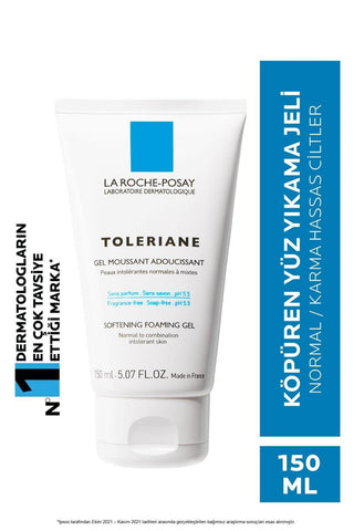 La Roche Posay Toleriane Facial Cleansing Gel - Gentle, Fragrance-Free & Paraben-Free for Sensitive Skin
