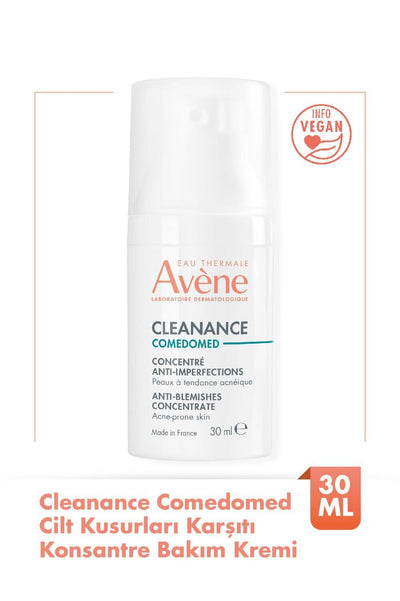 Avene Cleanance Comedomed Concentrated Care Cream for Acne-Prone Skin - Reduces Black Spots & Skin Imperfections, Mattif