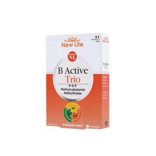 New Life B Active Trio: High Absorption Sublingual B Vitamin Complex with Methylcobalamin, P5P & Folate - Boost Energy, Support Nerve Health - 30 Capsules New Life B Active Trio: Sublingual B Vitamin for Energy & Nerve Health B vitamin supplement, B6 vitamin, B12 vitamin, Folic acid supplement, Zinc supplement, Sublingual vitamin, Methylcobalamin, P5P, Metilfolat, New Life B Active Trio, vitamin supplement, B complex, dietary supplement, energy boost, nerve health, stress relief, cognitive function, healthy