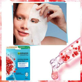 Garnier SkinActive Hydra Bomb Revitalizing Pomegranate Hydrating Facial Sheet Mask - Intense Skin Hydration & Revitalization for Dry Skin Garnier Hydra Bomb Mask: Hydrating Facial Sheet Mask for Dry Skin hydrating face mask, revitalizing sheet mask, pomegranate face mask, hyaluronic acid mask, dry skin face mask, garnier face mask, sheet mask, facial mask, skin hydration, skin revitalization, face mask, hydrating mask, pomegranate mask, hyaluronic acid, dry skin, garnier, sheet masks, facial treatment, skin