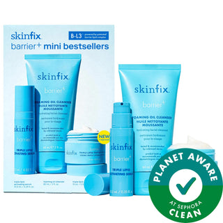 Barrier+ Skincare Set for Dry, Sensitive Skin - Hydrating, Anti-Aging, Vegan, Cruelty-Free, Clean Beauty - Repair Skin Barrier with B-L3 Complex & Niacinamide Barrier+ Skincare Set - Hydrating & Anti-Aging Skincare Set, Barrier Repair, Vegan Skincare, Gluten-Free Skincare, Cruelty-Free Skincare, Clean Beauty, Anti-Aging Skincare, Hydrating Skincare, Sensitive Skin Solutions, Skincare for Dryness, Skincare for Fine Lines, Skincare for Redness, Mini Skincare Set, Gift Sets for Her